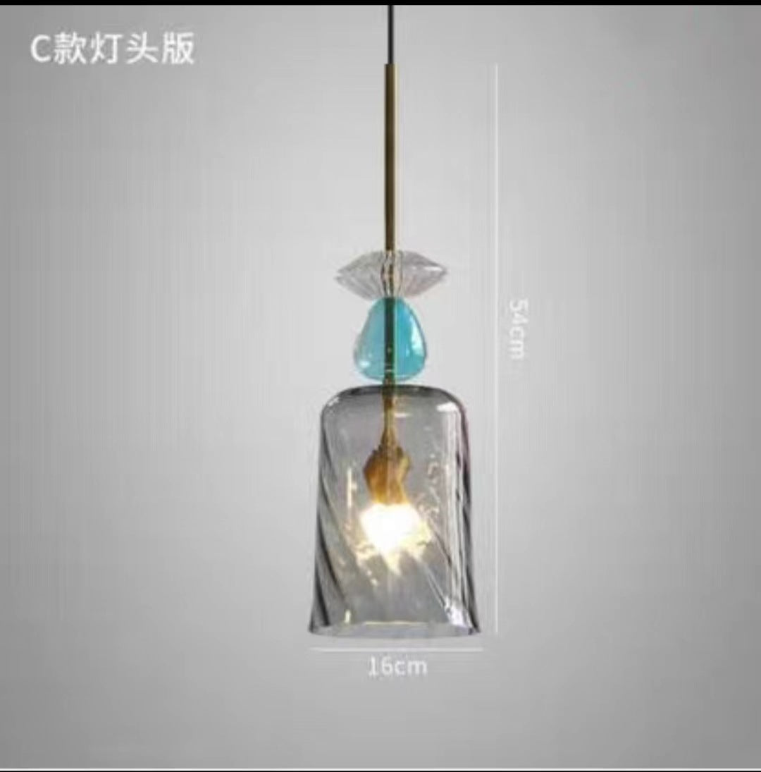Nordic Glass Bar Pendant - Sculptural Ceiling Light