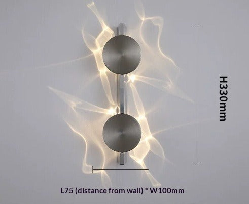 Corrugated Steel Wall Lamp - Nordic LED Sconce