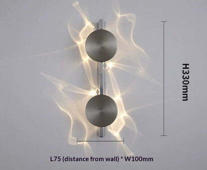 Corrugated Steel Wall Lamp - Nordic LED Sconce