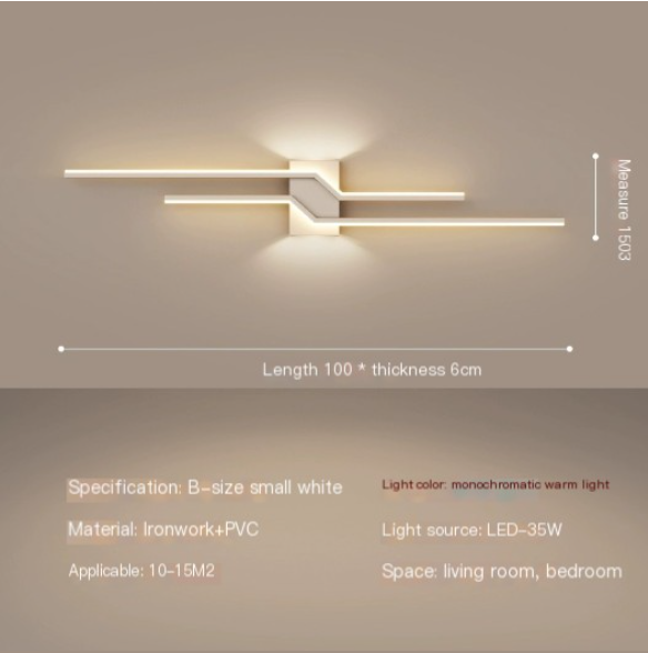 Linear Wall Sconce - Dimmable LED Light for Bedroom