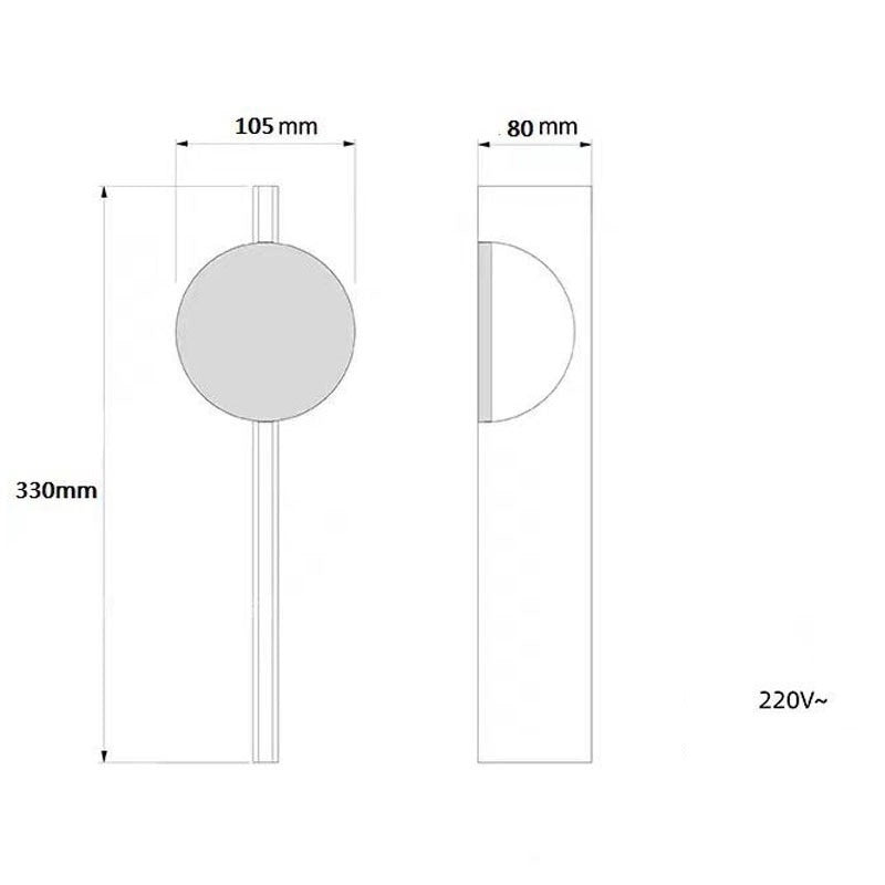 Corrugated Steel Wall Lamp - Nordic LED Sconce