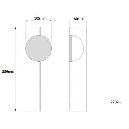 Corrugated Steel Wall Lamp - Nordic LED Sconce
