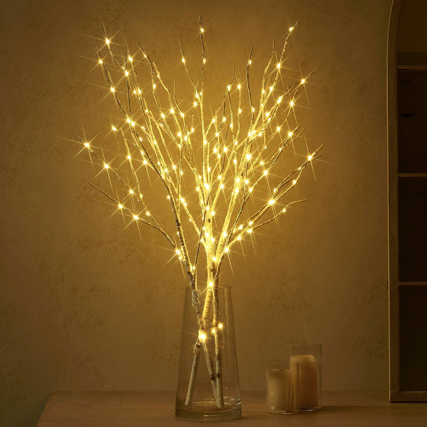 Birch Branch LED Night Light - Ambient Table Lamp