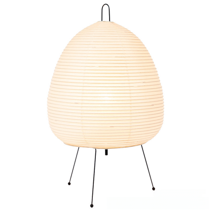 Wabi-Sabi Paper Table Lamp - Warm LED Light for Bedroom