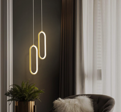 Copper Bedroom Pendant Light - Nordic Ceiling Lamp