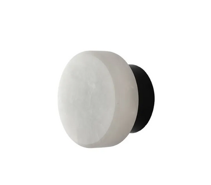 Spanish Marble Wall Lamp - Round Natural Stone Sconce