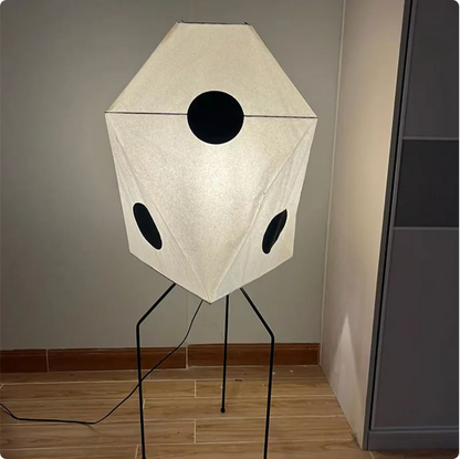 Rice Paper Floor Lantern - Japanese Standing Lamp