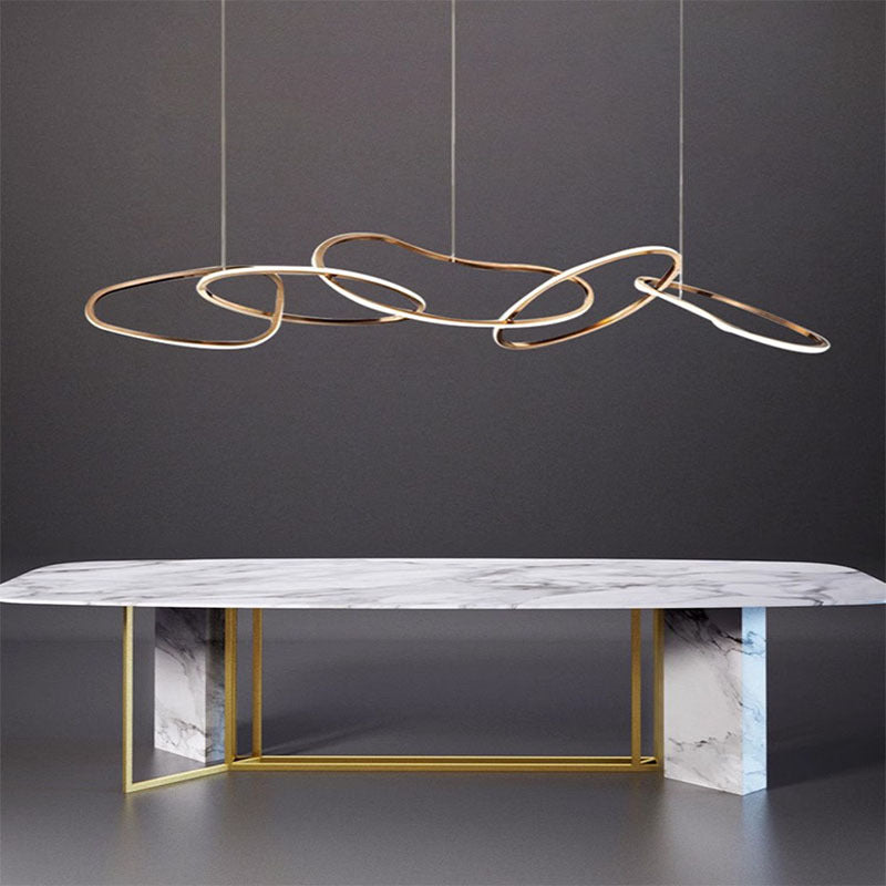 Steel Dining Pendant Light - Multi-Head Nordic Lamp