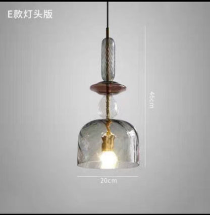 Nordic Glass Bar Pendant - Sculptural Ceiling Light