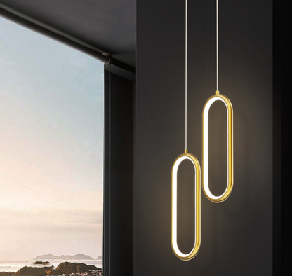 Copper Bedroom Pendant Light - Nordic Ceiling Lamp