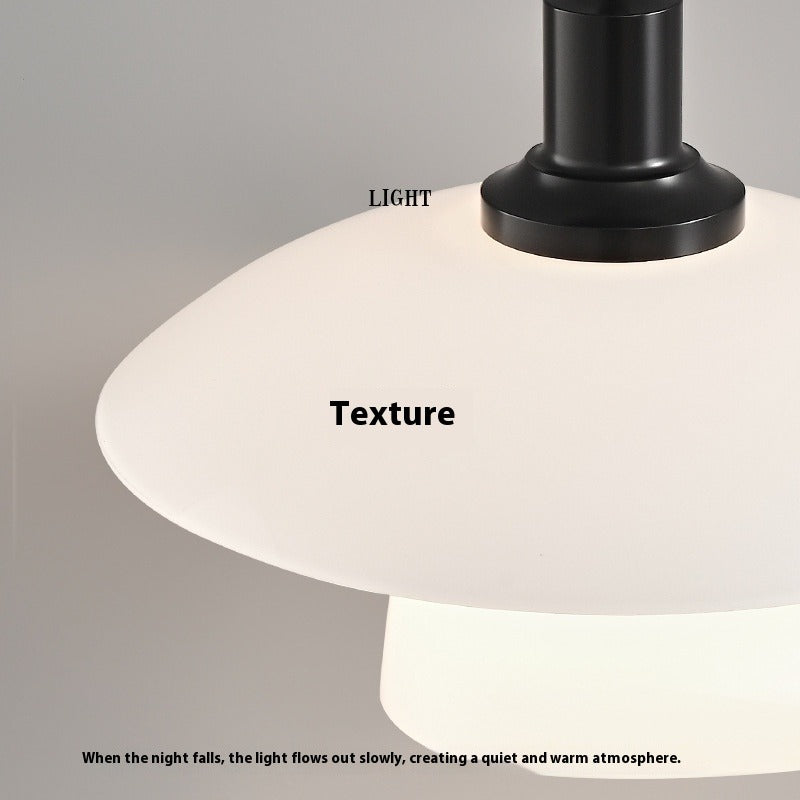 Italian Glass Pendant - Compact Bedside Light